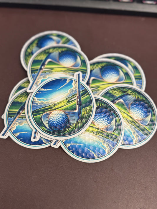 Golf Sunset UV Printed Patches