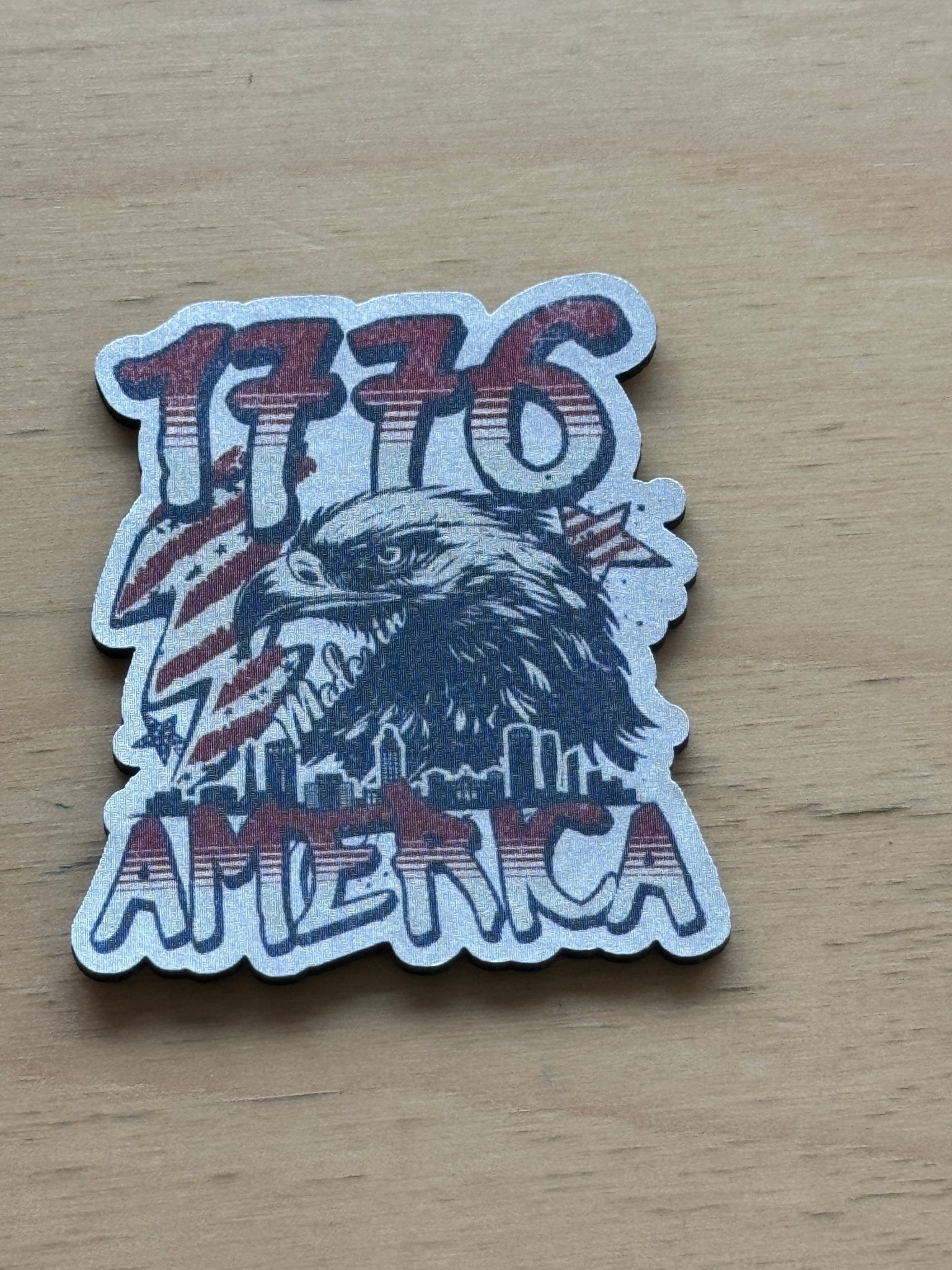 1776 America Eagle UV Printed Hat Patch - Soda City Hat Co