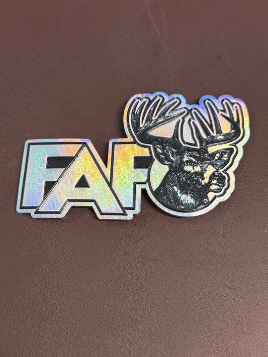 Texture Built FAFO Deer UV Printed Patches