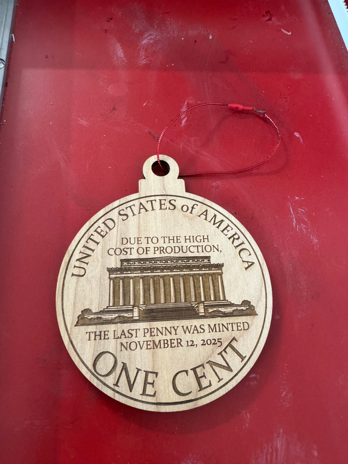 We Lost Our Cents Ornament