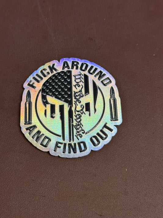 Texture Built FAFO Bullets UV Printed Patches