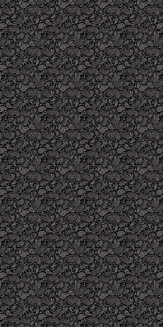 Black/White Bandana Design - 12" x 24" Sheet