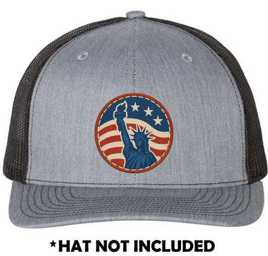 USA Statue Of Liberty UV Printed Hat Patch