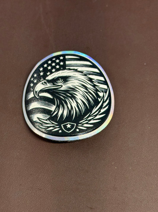 Texture Built American Eagle UV Printed Patches