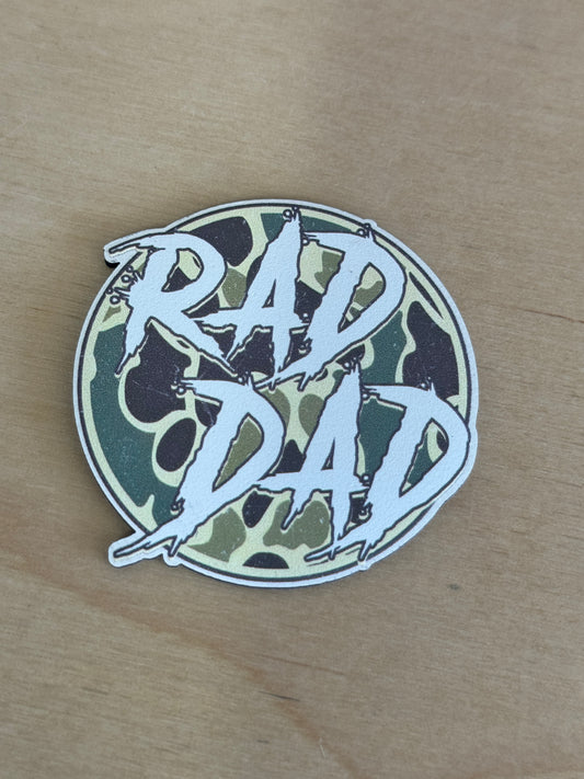 Rad Dad Camo UV Printed Hat Patch