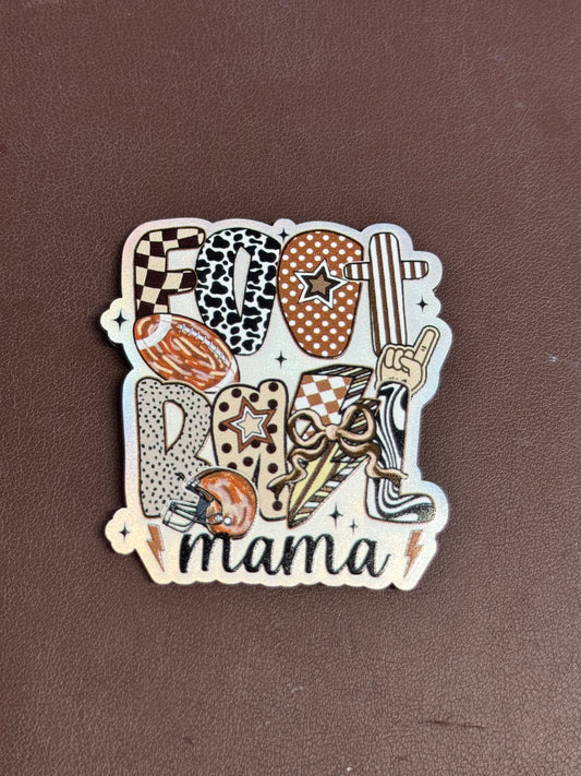 Football Mama UV Printed Hat Patch