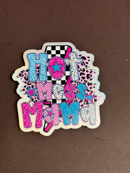 Hot Mess Mama UV Printed Hat Patch