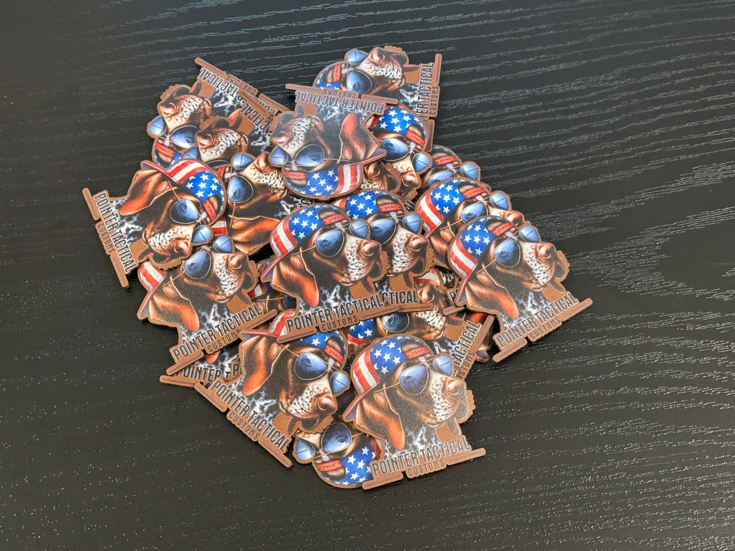 Small (1.5” or smaller) UV Printed Leatherette Patches