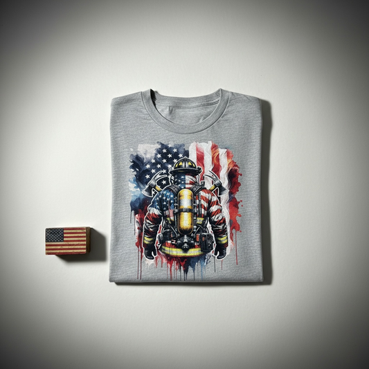 Firefighter American Flag Hoodie