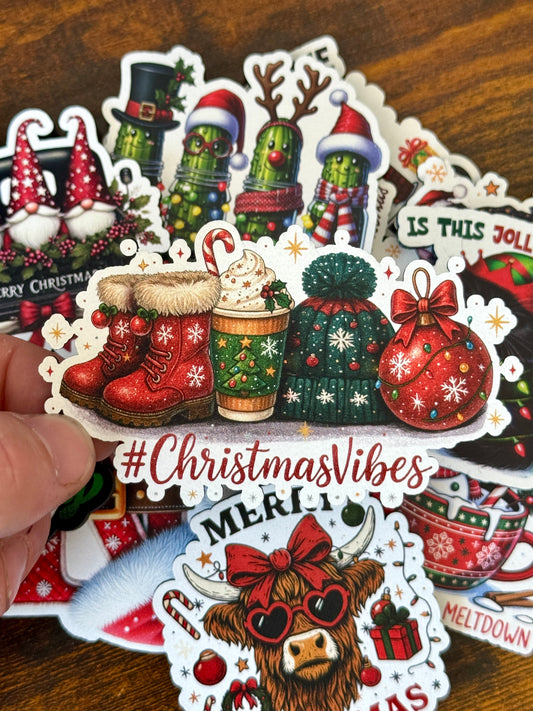 #ChristmasVibes UV Printed Hat Patch