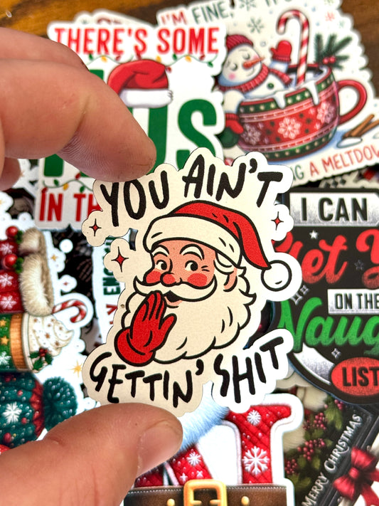 You Ain't Getting' Shit UV Printed Hat Patch