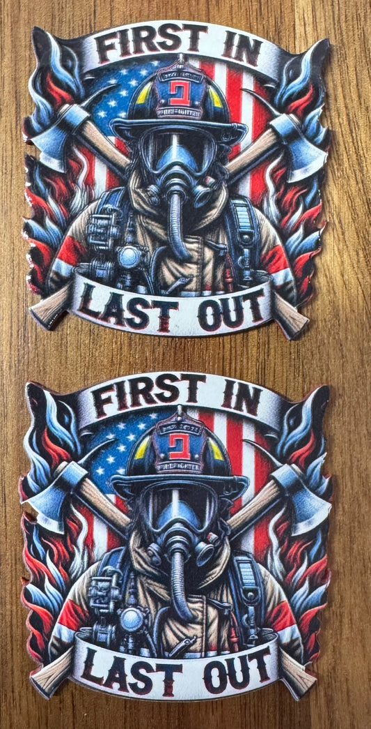 First In Last Out UV Printed Patch