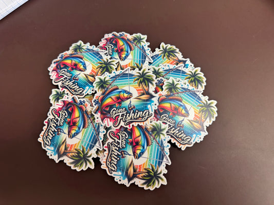 Gone Fishing 1 UV Printed Patches