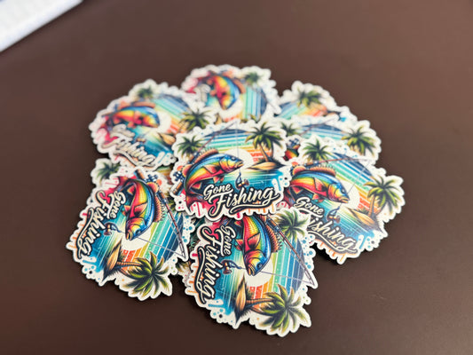 Gone Fishing 1 UV Printed Patches