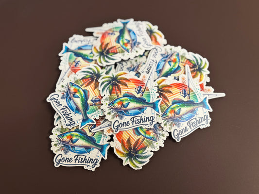 Gone Fishing 2 UV Printed Patches