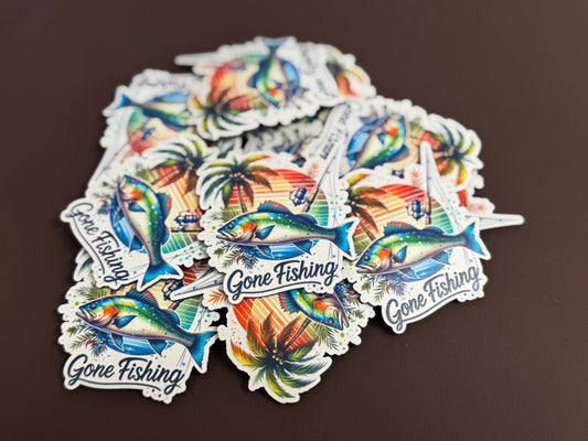 Gone Fishing 2 UV Printed Patches