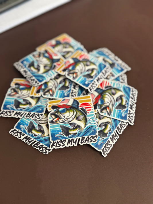 Kiss My Bass UV Printed Patches