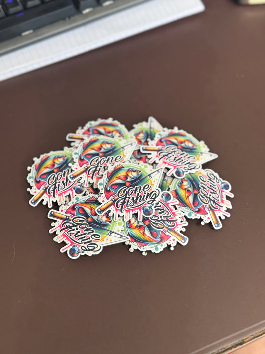 Gone Fishing 3 UV Printed Patches