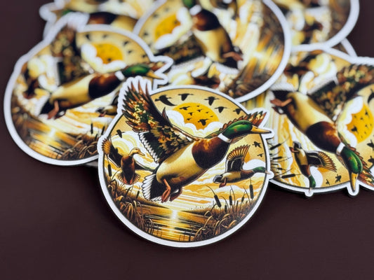 Flying Mallard UV Printed Patches