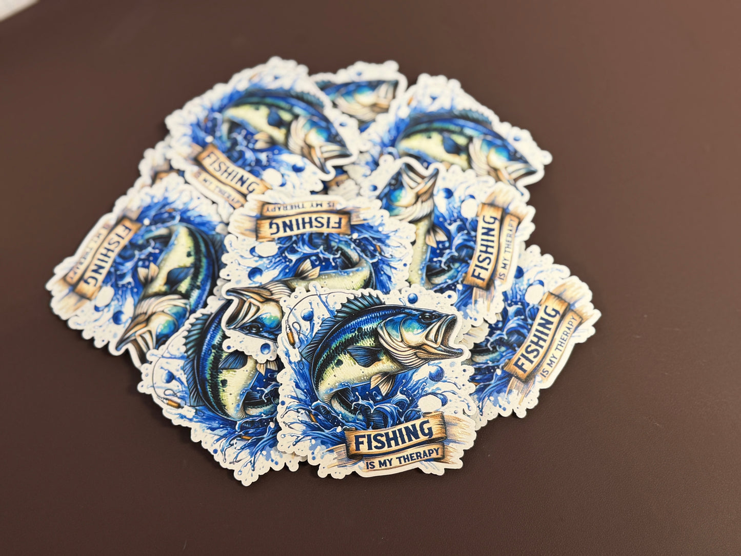 Fishing Is My Thereapy UV Printed Patches