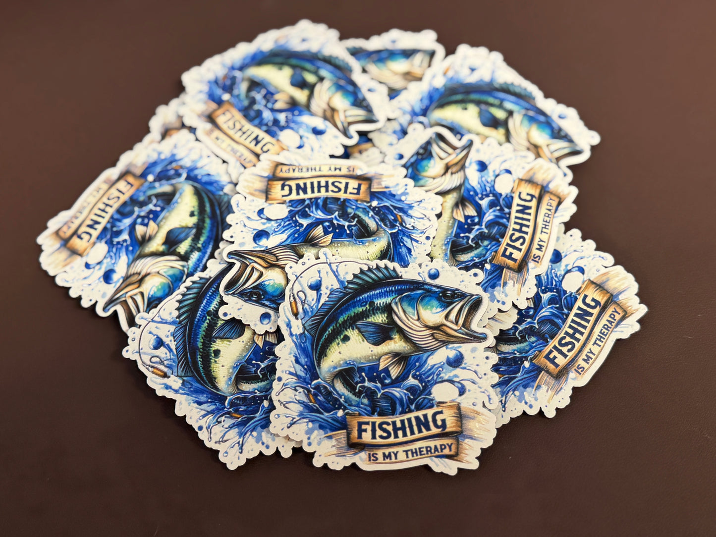 Fishing Is My Thereapy UV Printed Patches