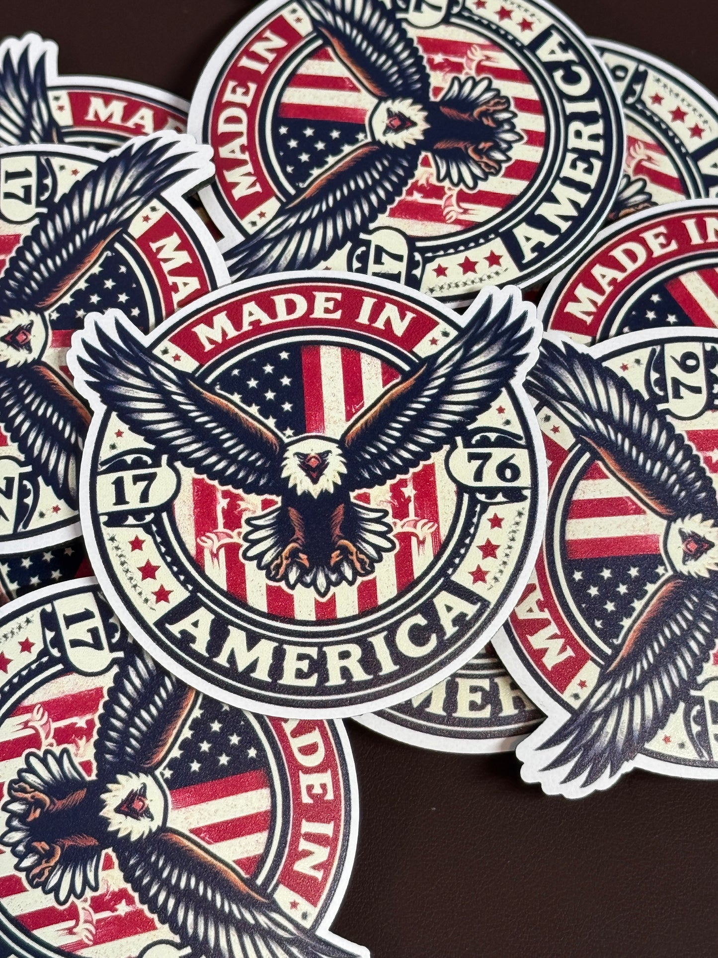 Made In America Eagle UV Printed Patches