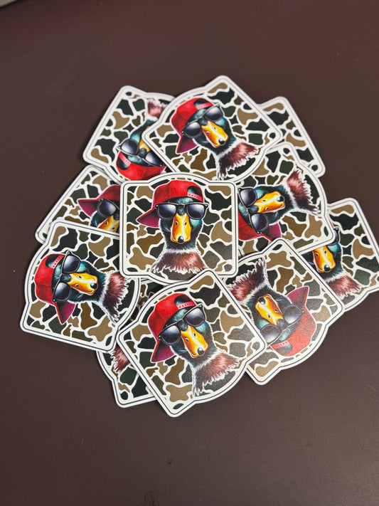 Mallard - Hat & Glasses UV Printed Patches