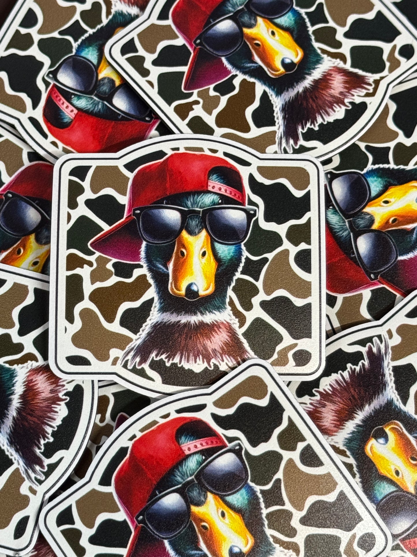 Mallard - Hat & Glasses UV Printed Patches
