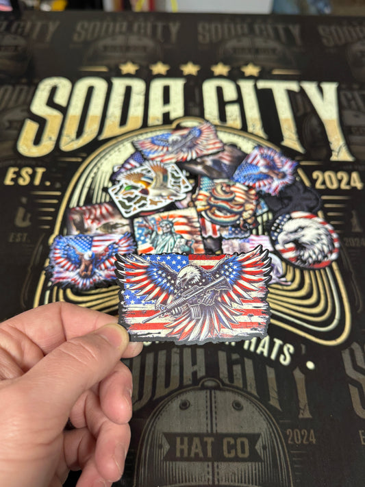 American Eagle AR - American Flag UV Printed Patches