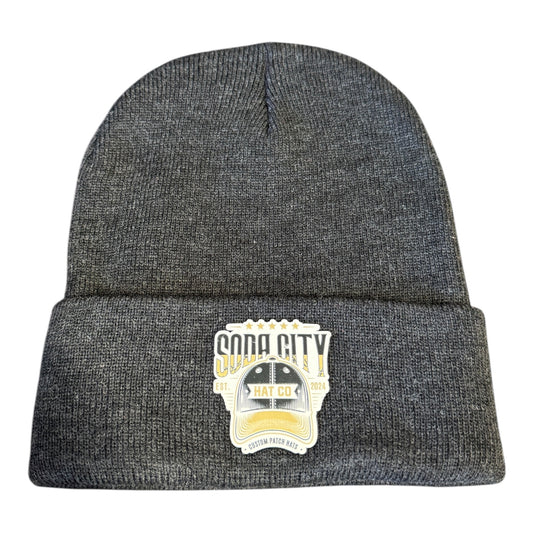 Custom Logo Beanies – Premium Engraved or Full-Color Patch Designs