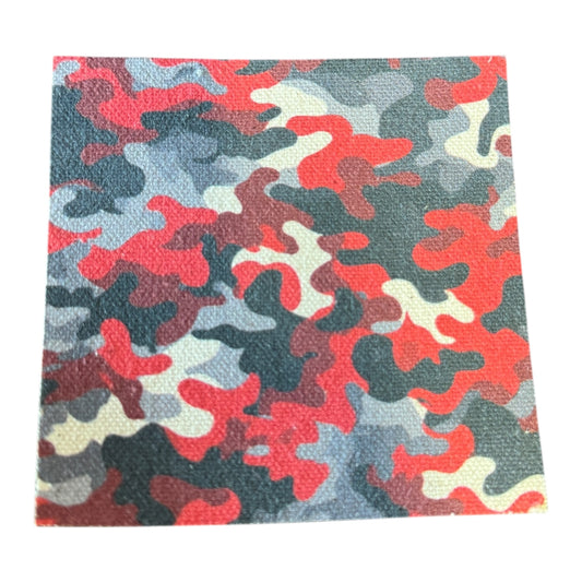 Inferno Red Urban Camo - 12" x 24" Sheet
