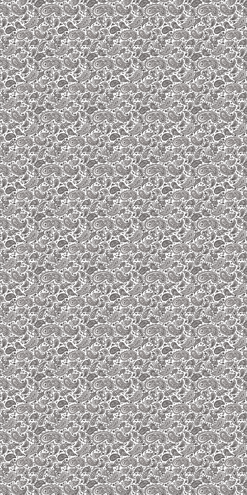 White/Black Bandana Design - 12" x 24" Sheet