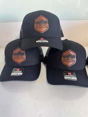 Custom Engraved Leatherette Patch Hat with Logo - Soda City Hat Co