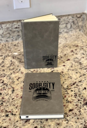 Custom Printed Leatherette Notebooks - Soda City Hat Co