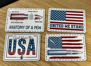 Custom Tri - Color Acrylic Patches - Custom Patches - Soda City Hat Co