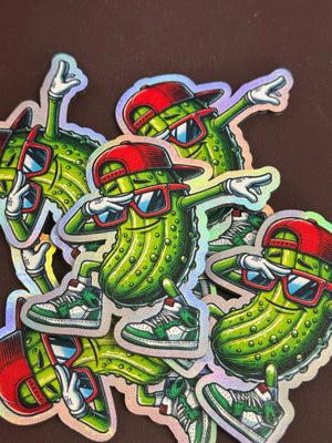 Dancing Pickle UV Printed Hat Patch - Soda City Hat Co