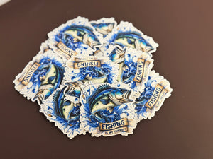 Fishing Is My Thereapy UV Printed Patches - Soda City Hat Co
