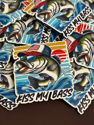 Kiss My Bass UV Printed Patches - Soda City Hat Co
