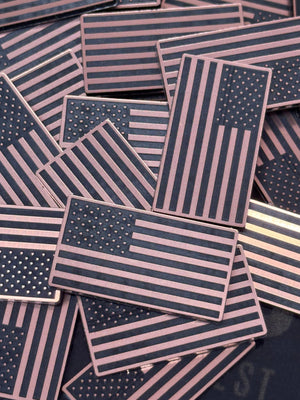 Mini American Flag - Side Hat Patch - Custom Patches - Soda City Hat Co