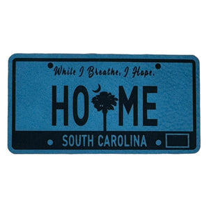 SC License Plate leatherette Patch - Custom Patches - Soda City Hat Co
