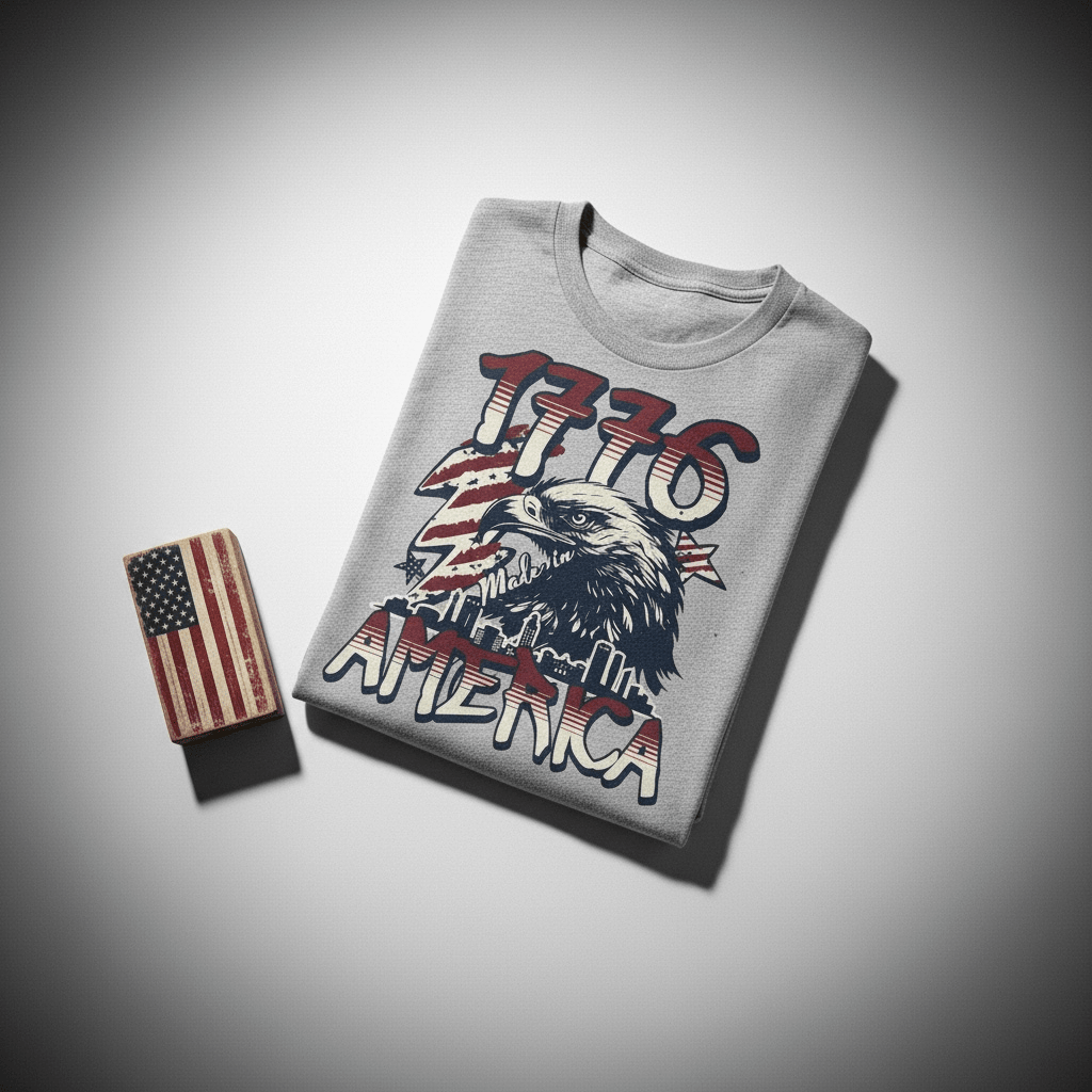 1776 America Eagle Long Sleeve - Soda City Hat Co