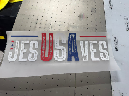 JesUSAves UV Printed Hat Patch