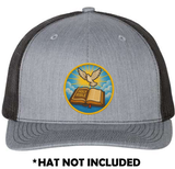Holy Bible With Bird and Glowing UV Printed Hat Patch