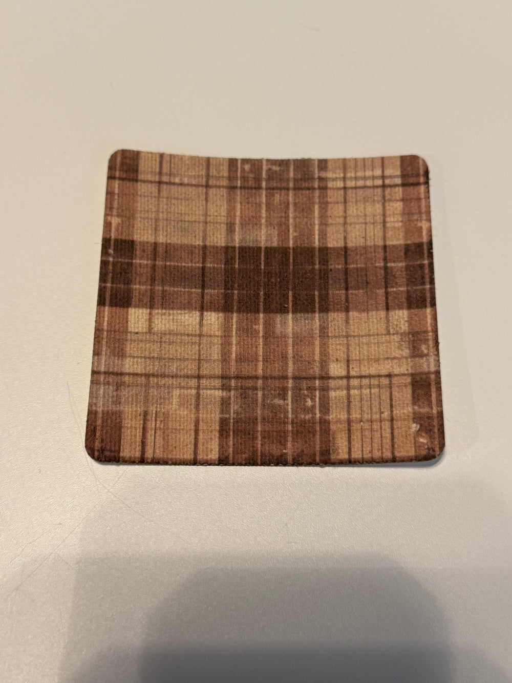 Brown Plaid Design - 12" x 24" Sheet - Soda City Hat Co