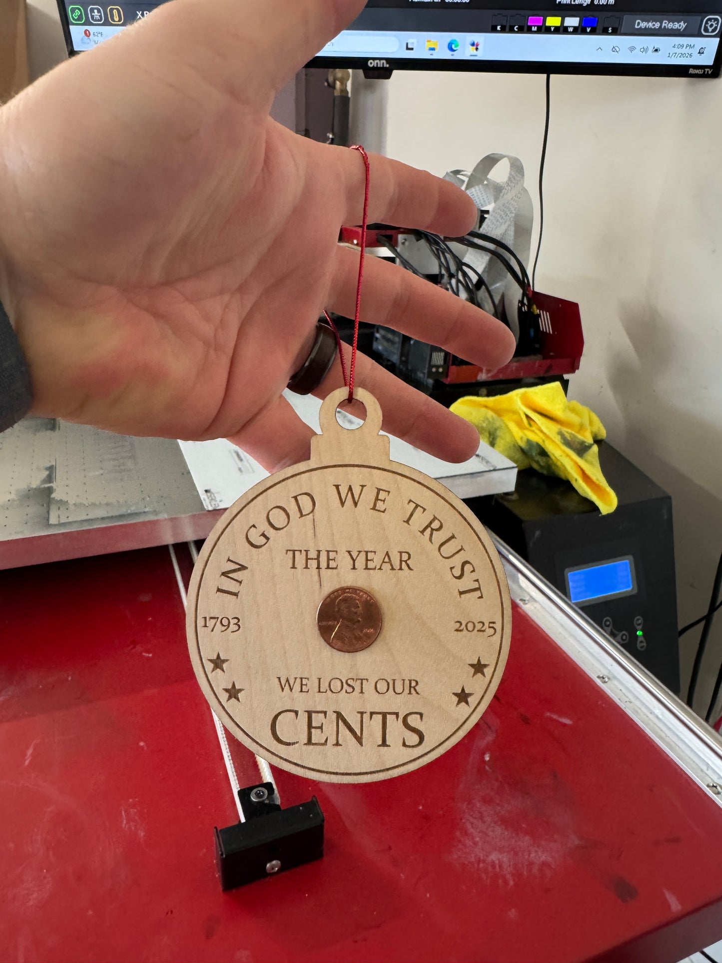 We Lost Our Cents Ornament