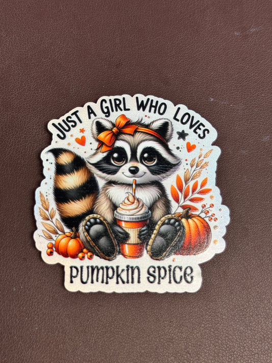 Girl Loves Pumpkin Spice UV Printed Hat Patch