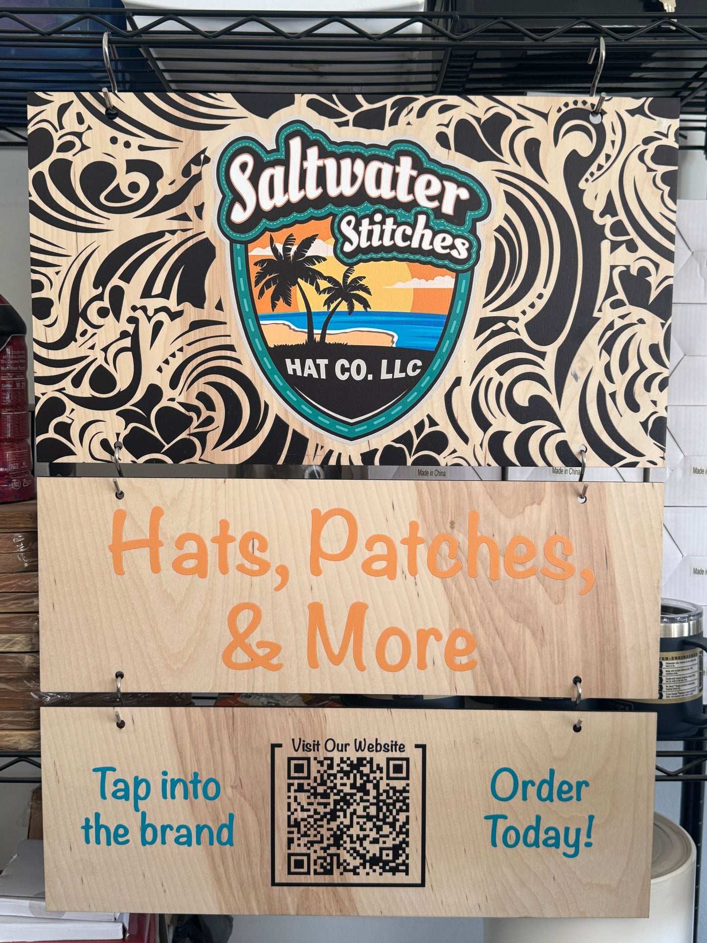 Custom Branded Hanging Display Sign – Full Color UV Printed