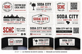 Custom Hat Branding Labels | Premium UV Printed Canvas
