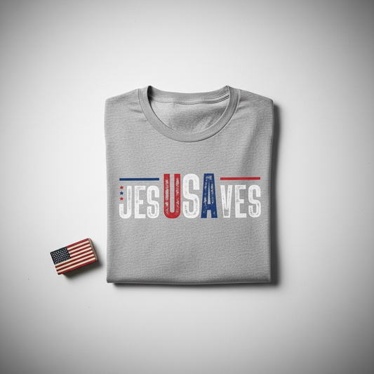 Jesus Saves America DTF Transfer