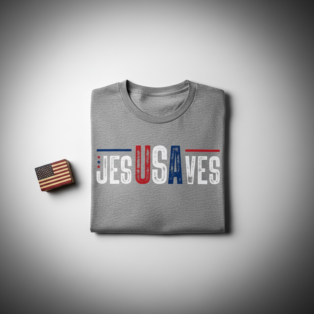 Jesus Saves America DTF Transfer - Soda City Hat Co